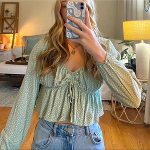 green pacsun top